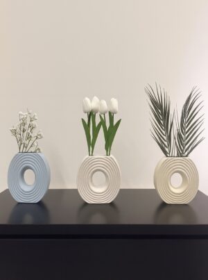 Layered Ring Vase