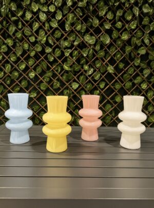 Double Bubble Glass Vase