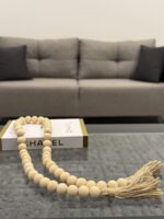Natural Wood Bead Garland - Image 2