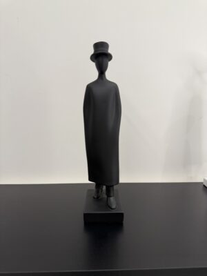 Modern Resin Man Sculpture with Cap