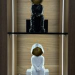 Faceless Sitting Resin Statue