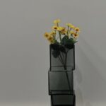 Geometric Elegance Cube Vase