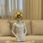 Abstract Rounded Gold-Head