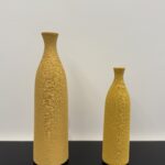 Brushed Vase Mustard