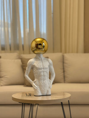 Abstract Rounded Gold-Head