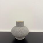 Grey Brushed Vase
