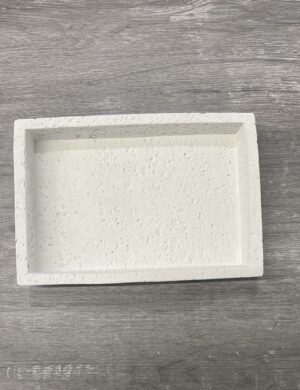 Rectangular stone tray