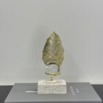 Golden Leaf Crystal Orb Decor