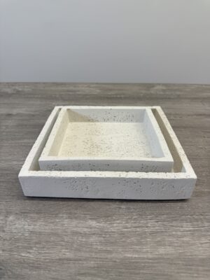 Square stone tray
