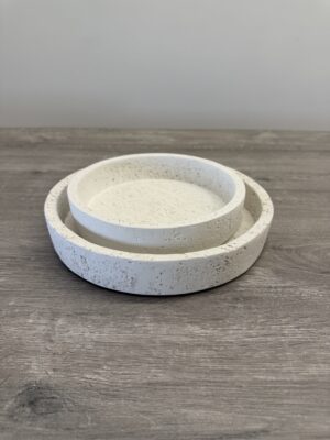 Round stone tray