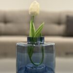 Blue Glass Decorative Vase