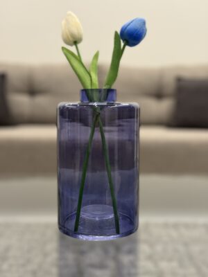 Mauve Glass Decorative Vase