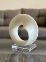 Granite Sculpture with Glass Base - Image 2