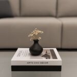 Matte Black Curved Vase