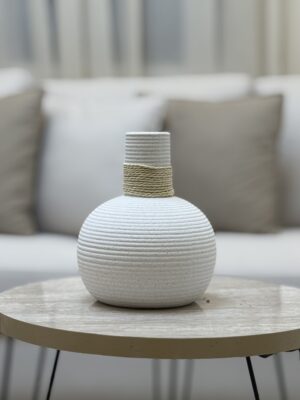 Onda Round Ceramic Vase
