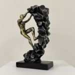 Climbing Man Resin Sculpture - Image 4