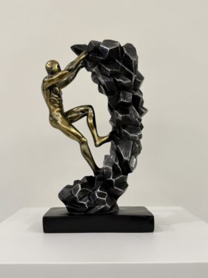 Climbing Man Resin Sculpture