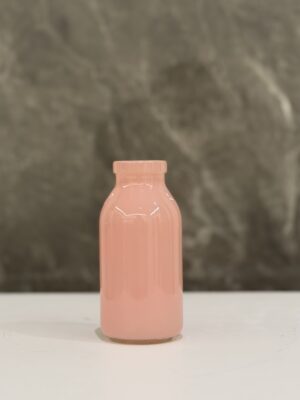 Blush Pink Glass Bottle Vase