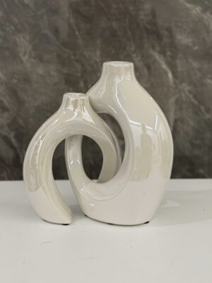 Elegant Pearl Vase Set