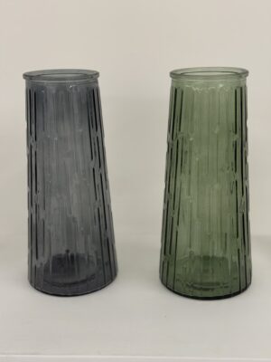 Textured Glass Vase