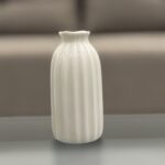 Fluted Ceramic Vase