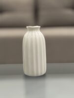 Fluted Ceramic Vase