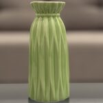 Pleated Ceramic Vase
