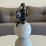 Sitting Figure Sculpture -Thinking Pose