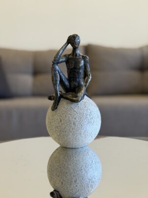 Sitting Figure Sculpture -Thinking Pose