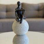 Sitting Figure Sculpture – Embrace Pose
