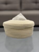 Handwoven Rope Tissue Box - Image 2