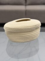Handwoven Rope Tissue Box - Image 3