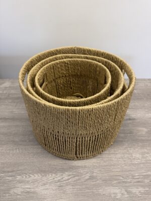 Natural Woven Basket Set