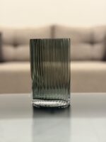 Ribbed Glass Vase - Image 3